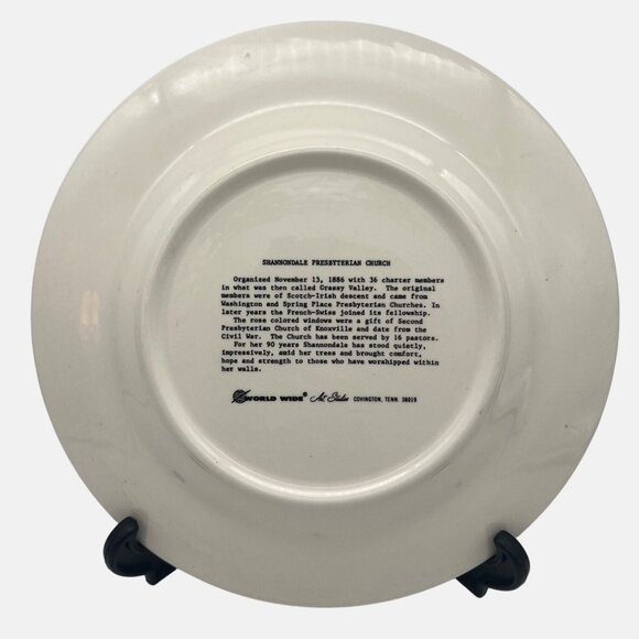 Vintage Shannondale Presbyterian Church Knoxville TN Commemorative Plate ca 1976 - Picture 4 of 5